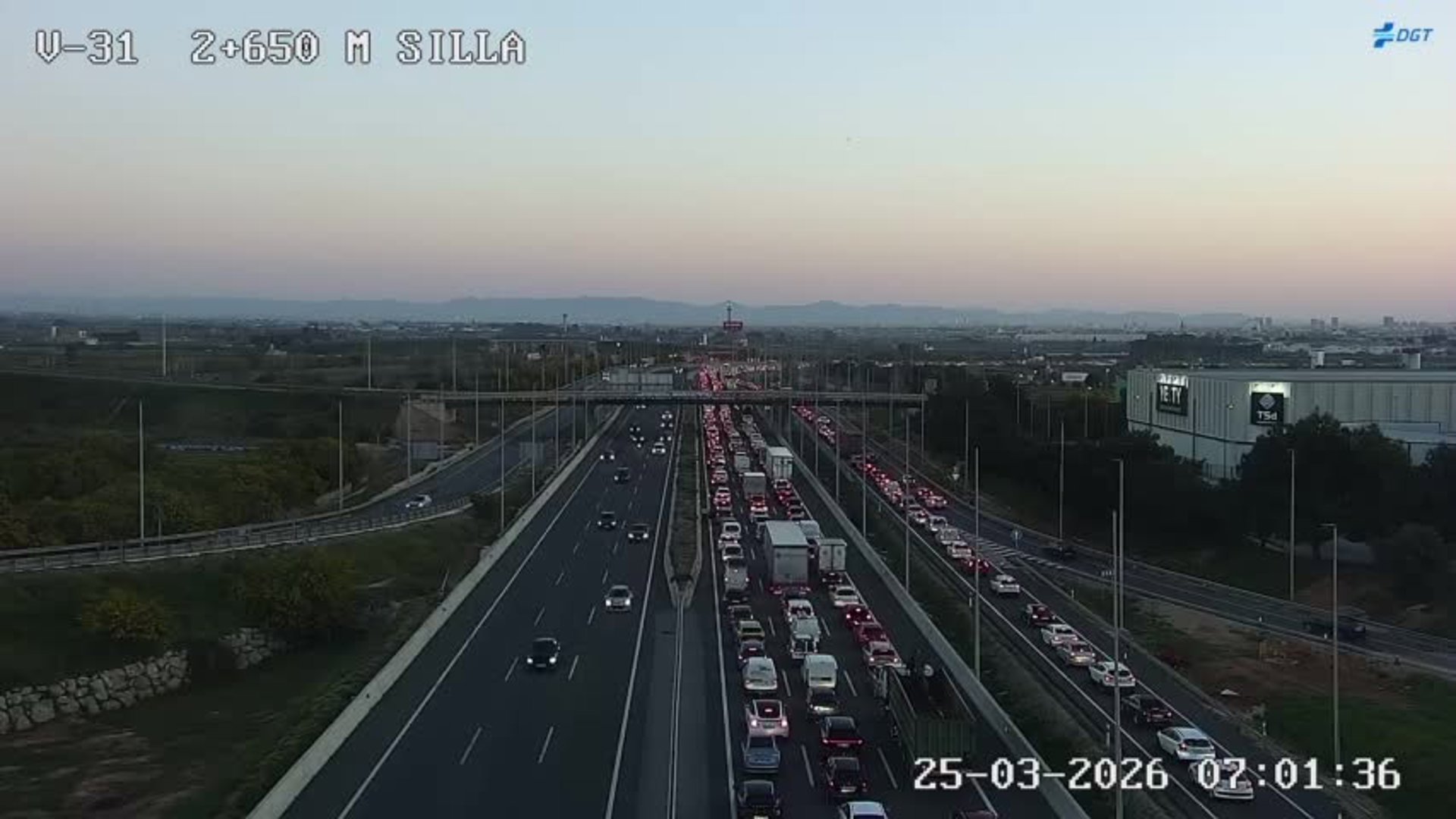 atascos kilométricos Valencia