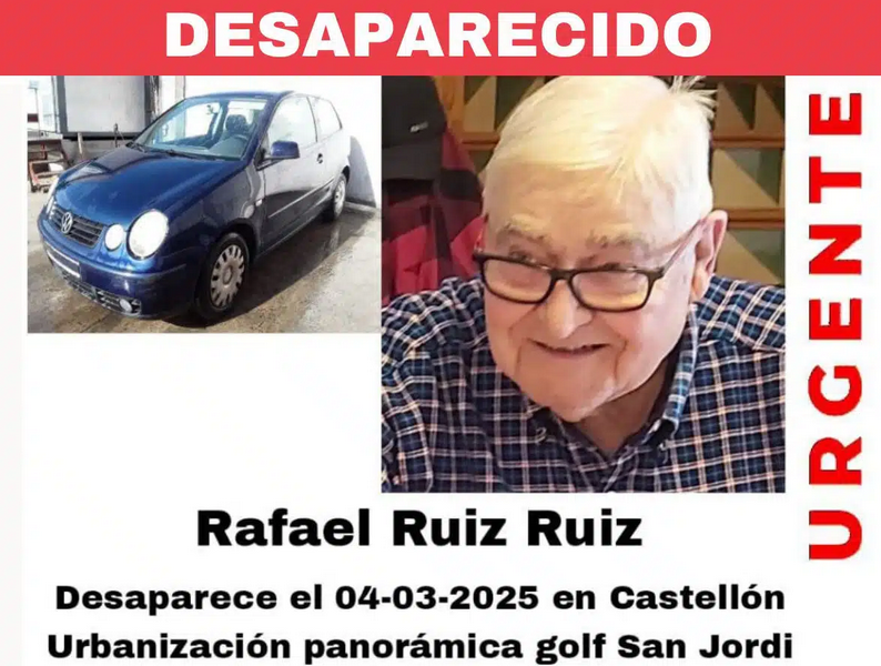 Rafael Ruiz desaparecido Castellón