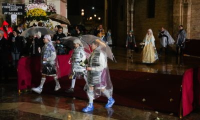 Ofrenda municipios Valencia lluvia