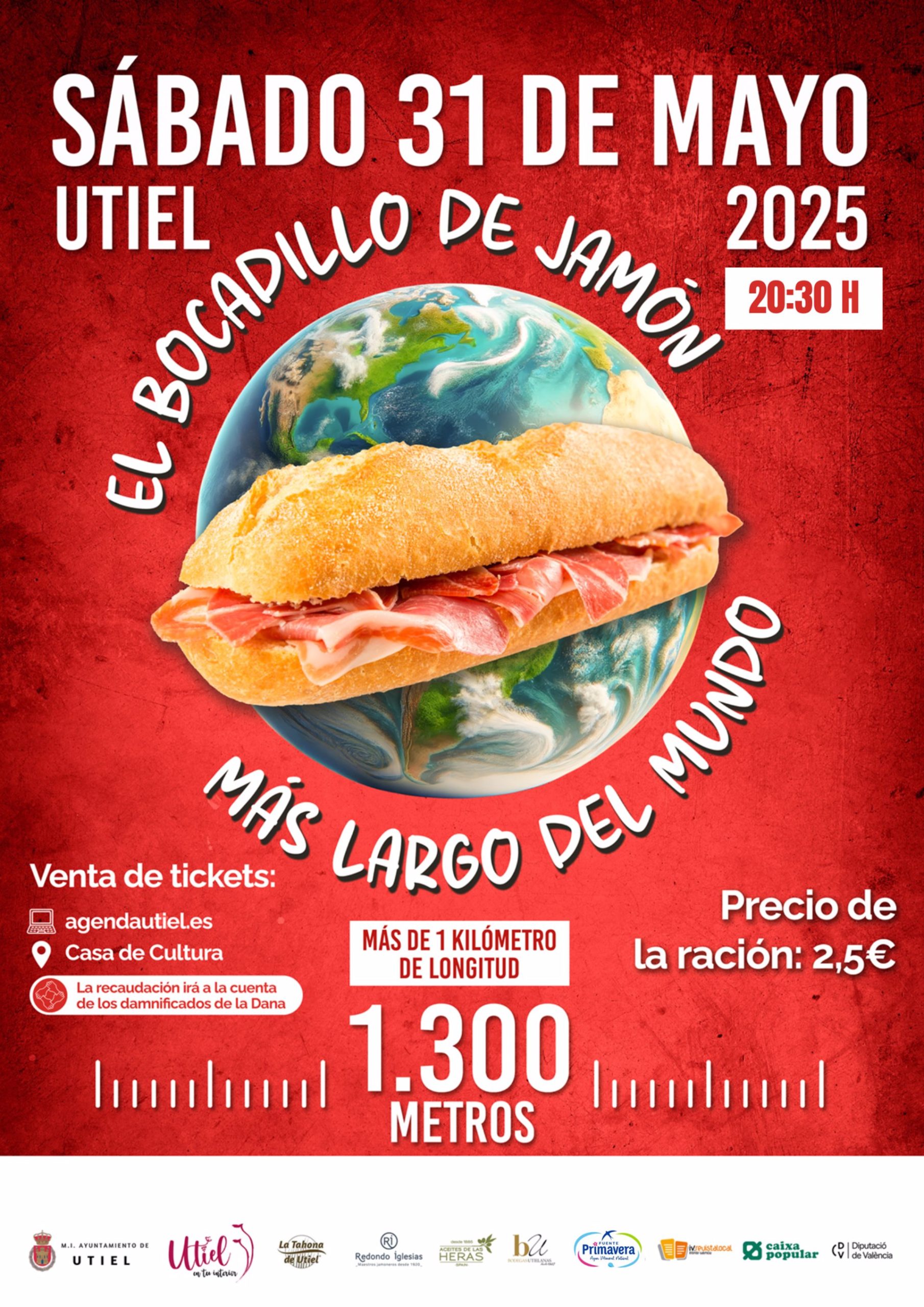 Bocadillo jamón Requena