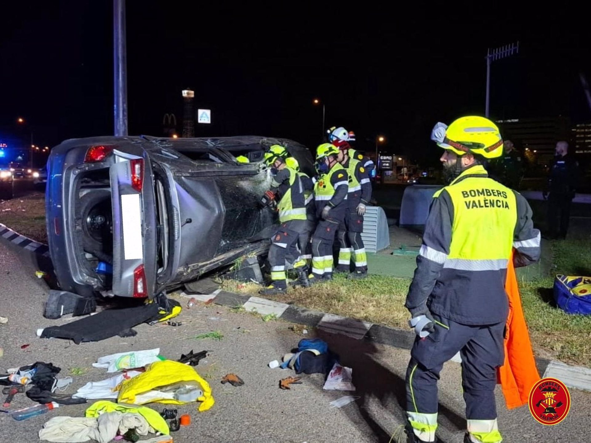 Rescate accidente de coche Valencia