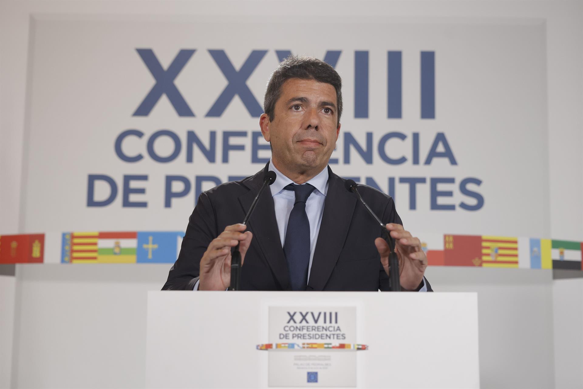 Mazón pide a Sánchez elecciones