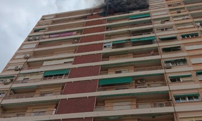 incendio edificio barrio Campanar Valencia