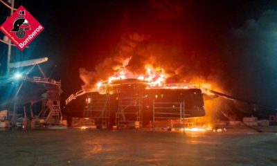 incendio catamarán Denia