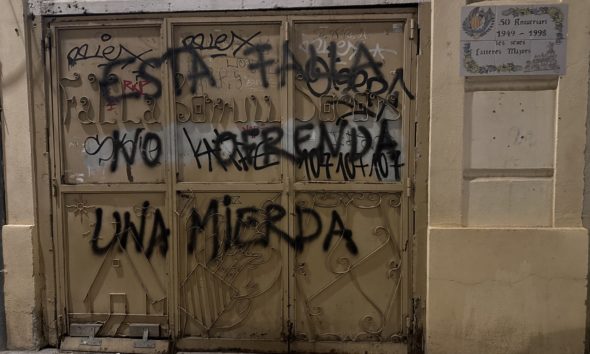 Pintada en el casal de Borrull Socors