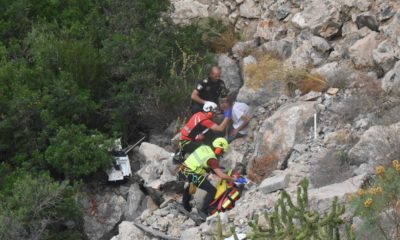 Rescate barranco faro Cullera