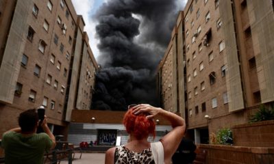 Incendio local avenida puerto valencia