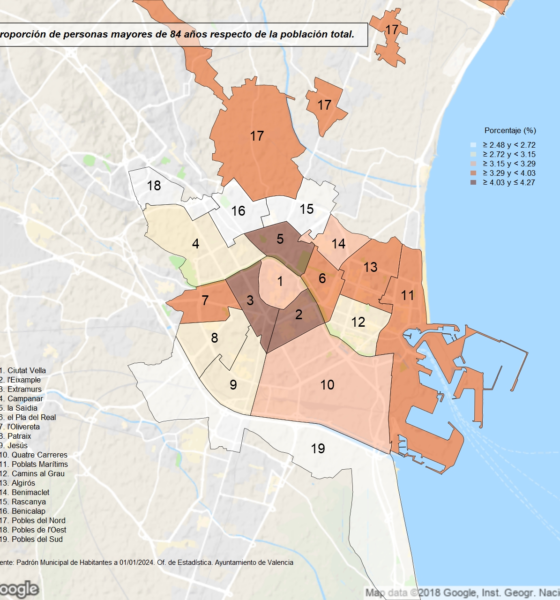 barrio más envejecido València
