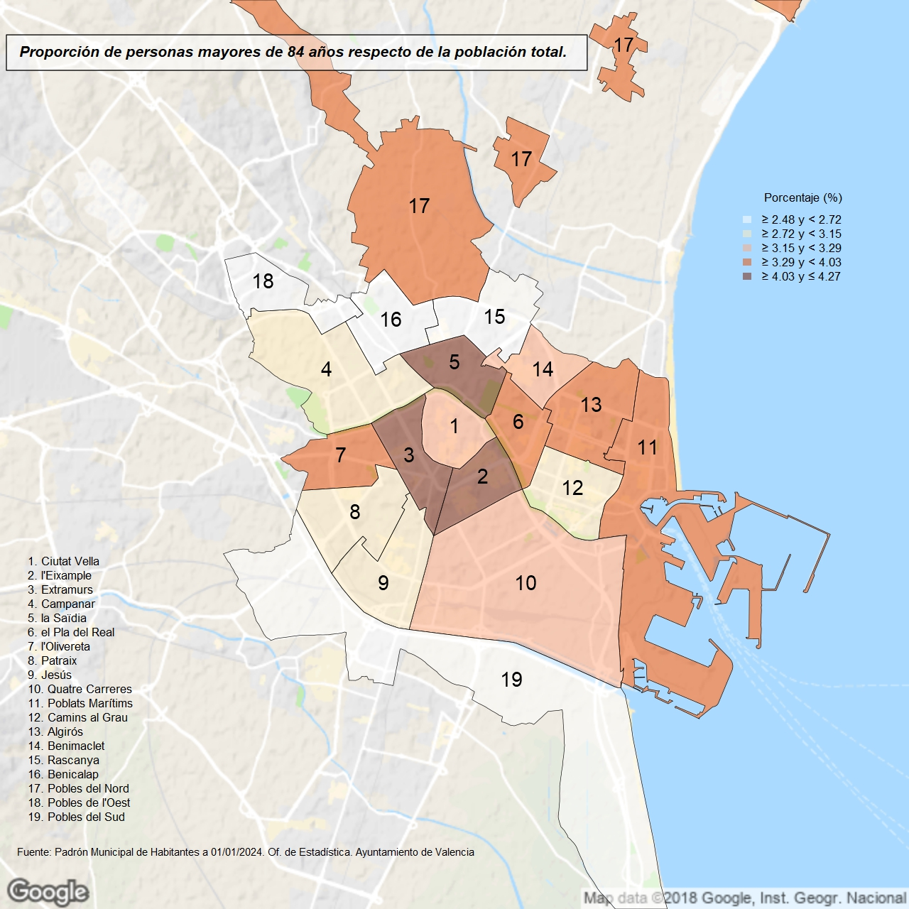 barrio más envejecido València