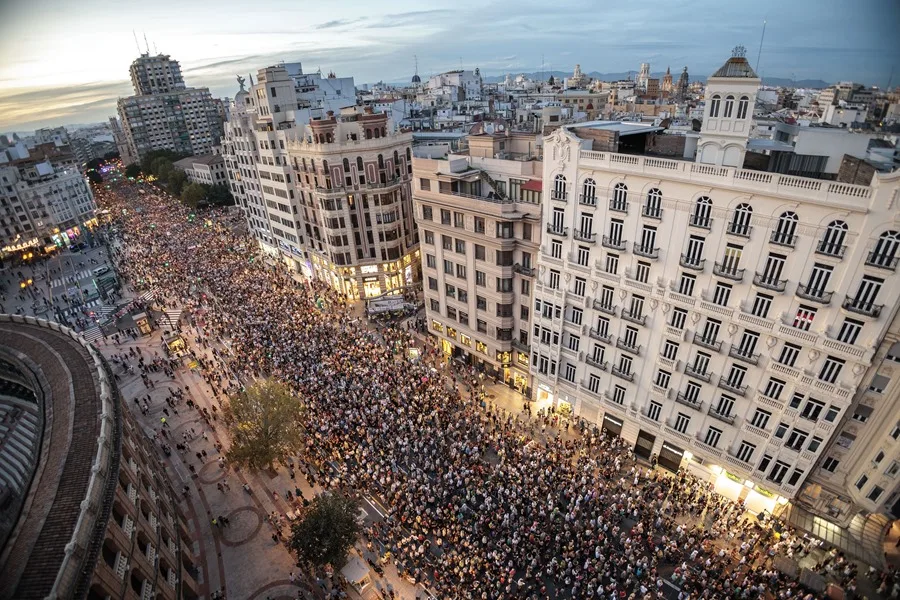 manifestación dimisión Mazón
