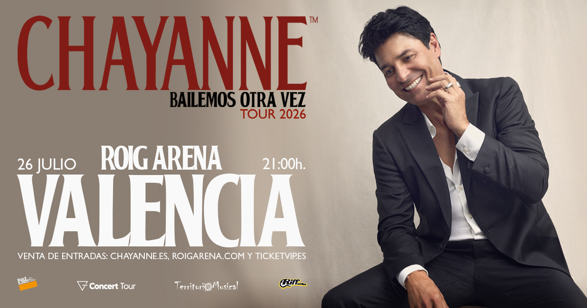 Chayanne concierto Valencia Roig Arena
