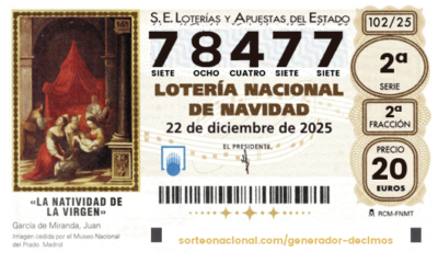 Cuartos premios Lotería Navidad