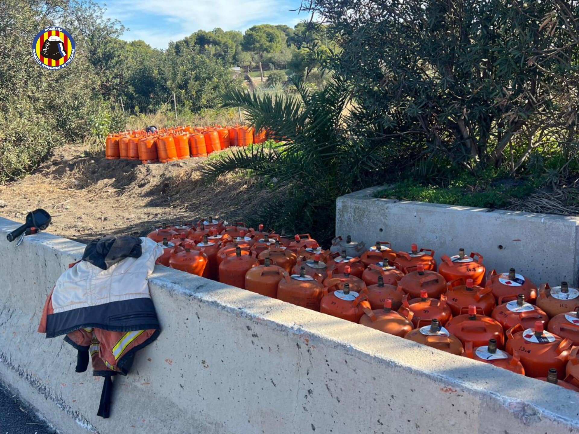 bombonas butano A7 camión