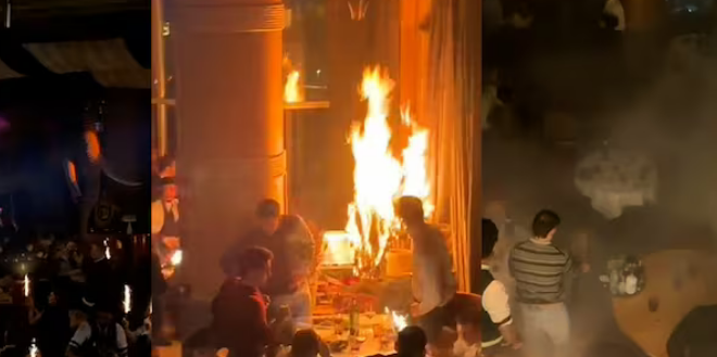 Incendio en restaurante de Madrid por uso de bengalas tras tragedia en Suiza