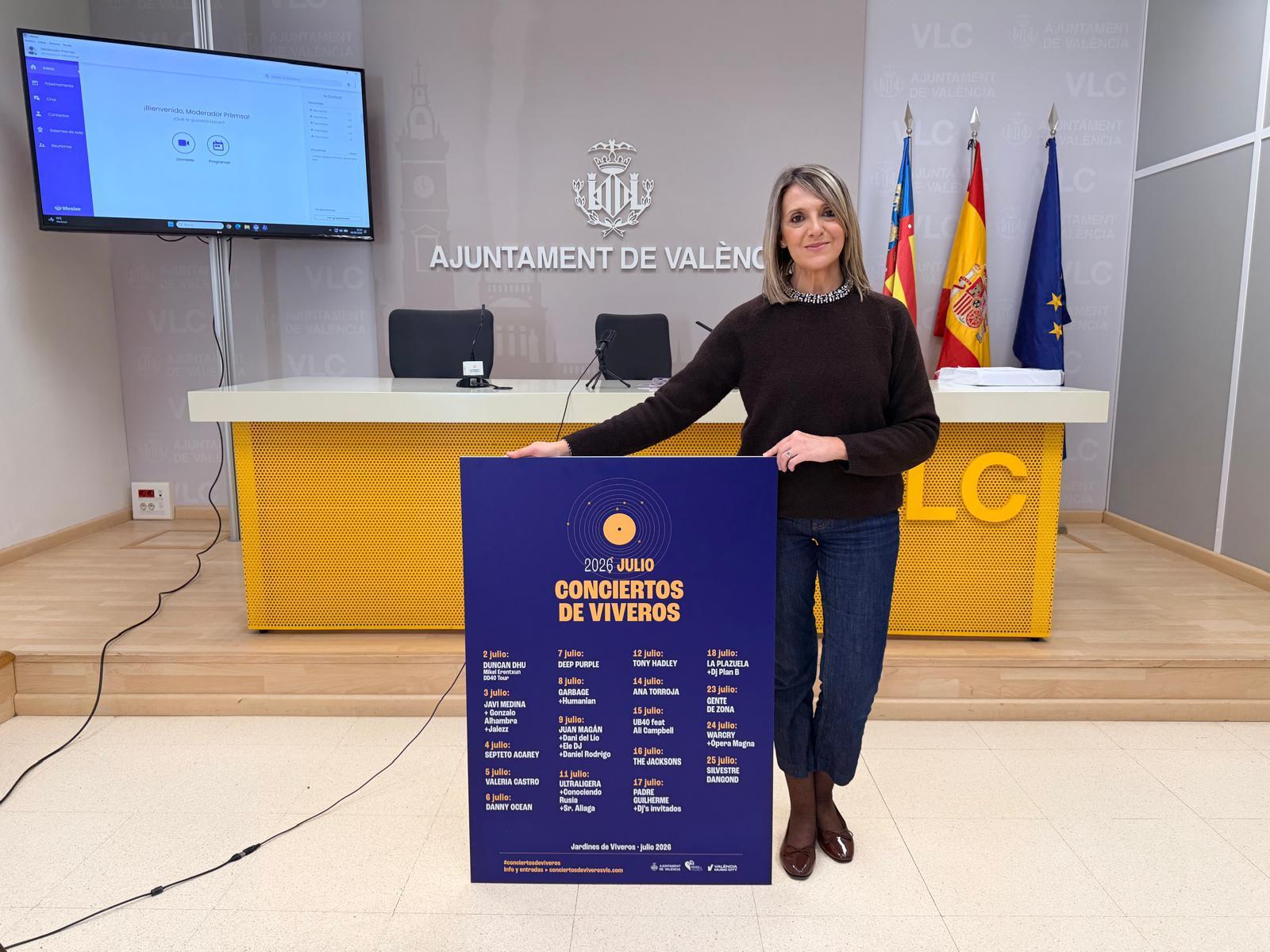 Conciertos de Viveros 2026 València