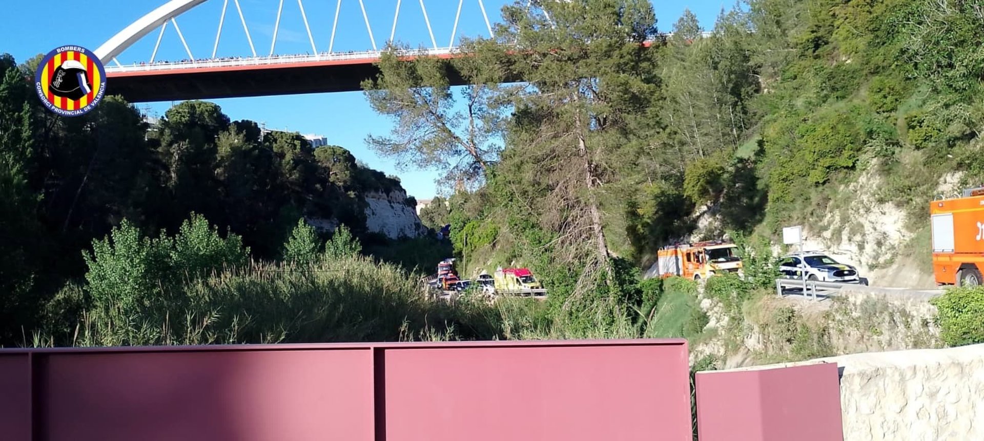 accidente coche río Clariano