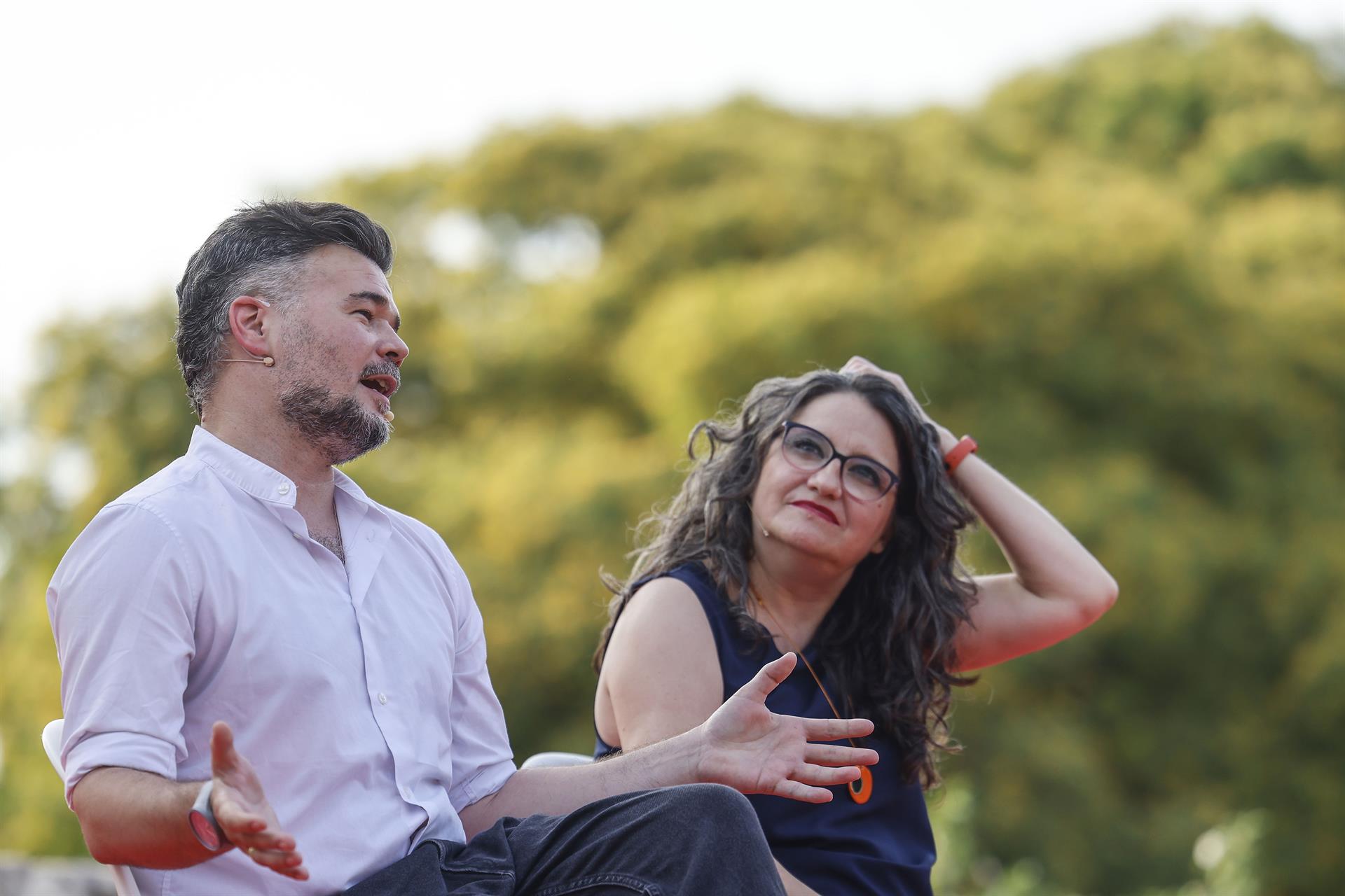 Rufián y Mónica Oltra