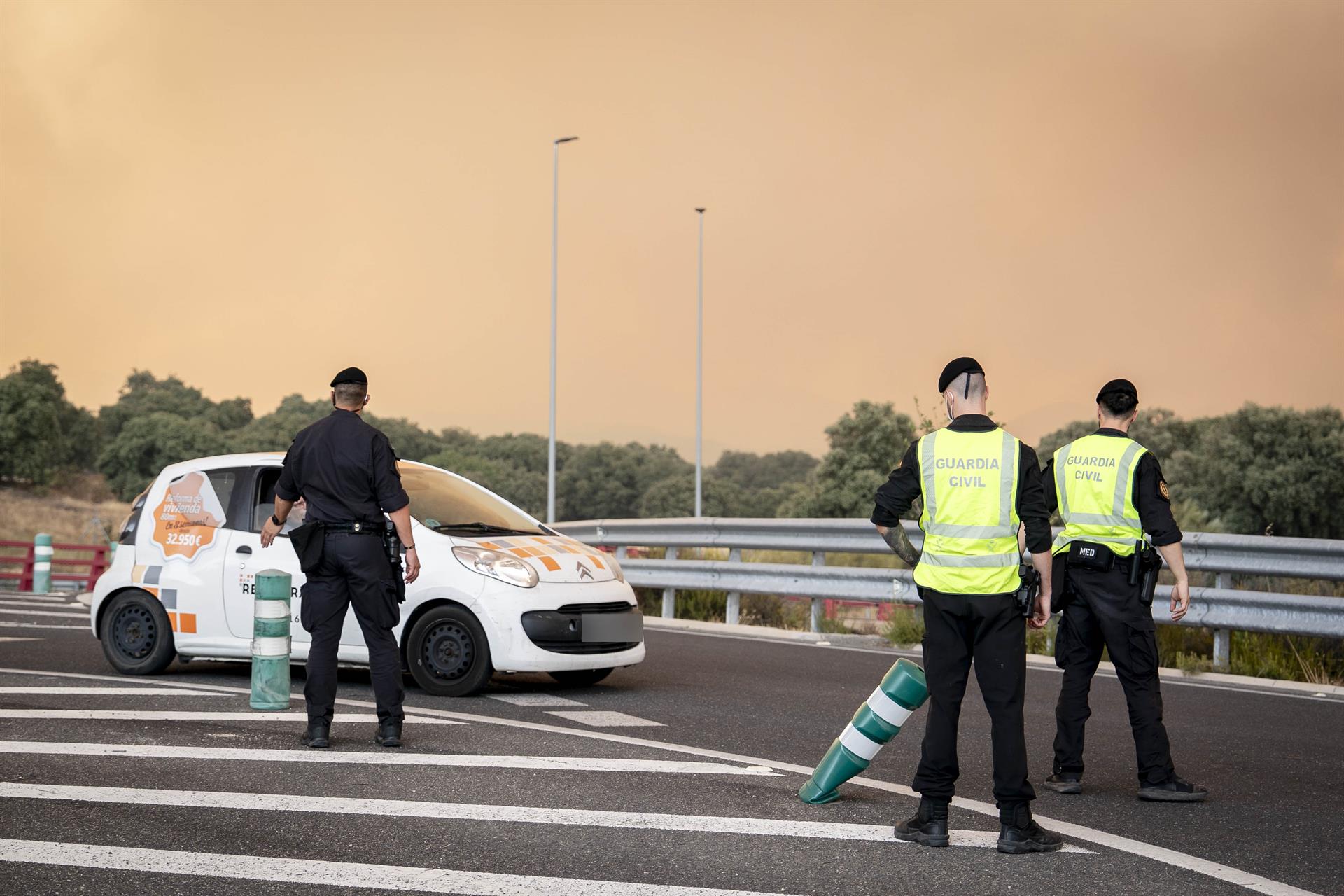 carreteras afectadas incendios España