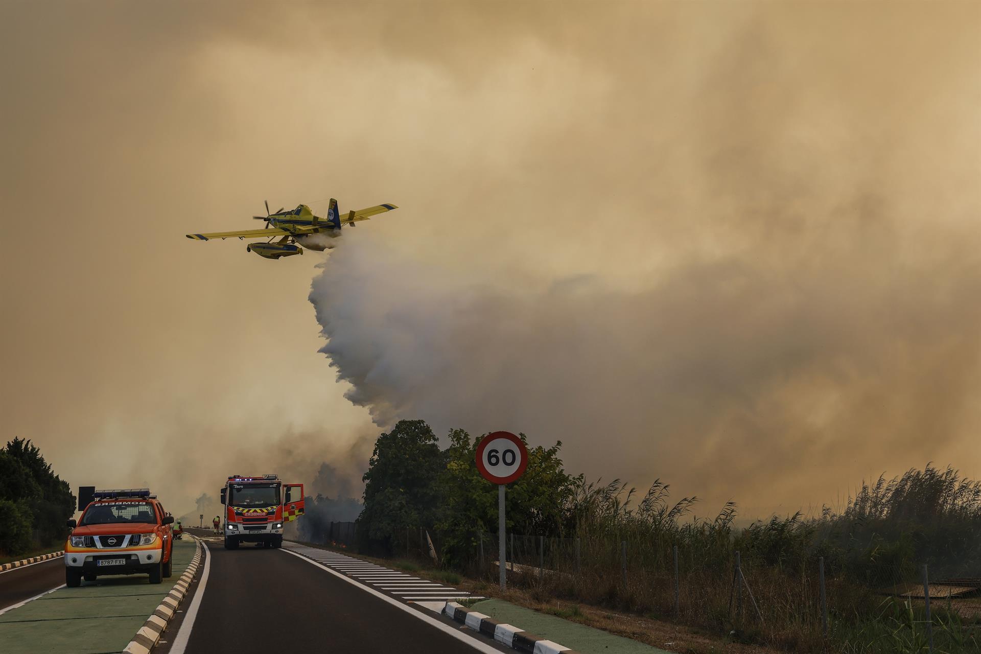 carreteras cortadas incendio El Saler