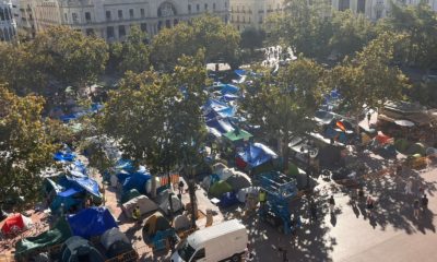 Cancelados los fuegos artificiales del domingo en Valencia por la acampada